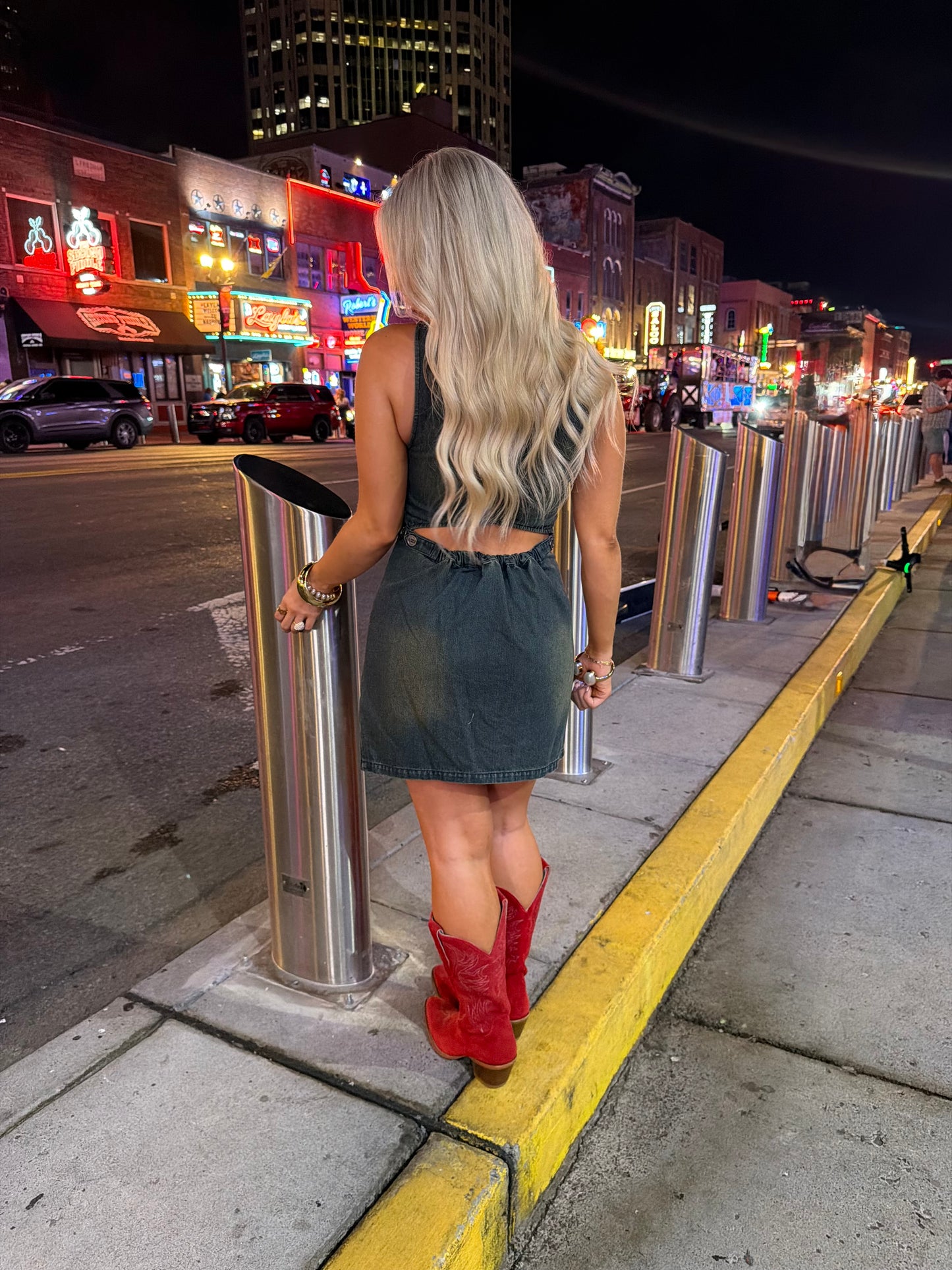 Just In Case Denim Dress