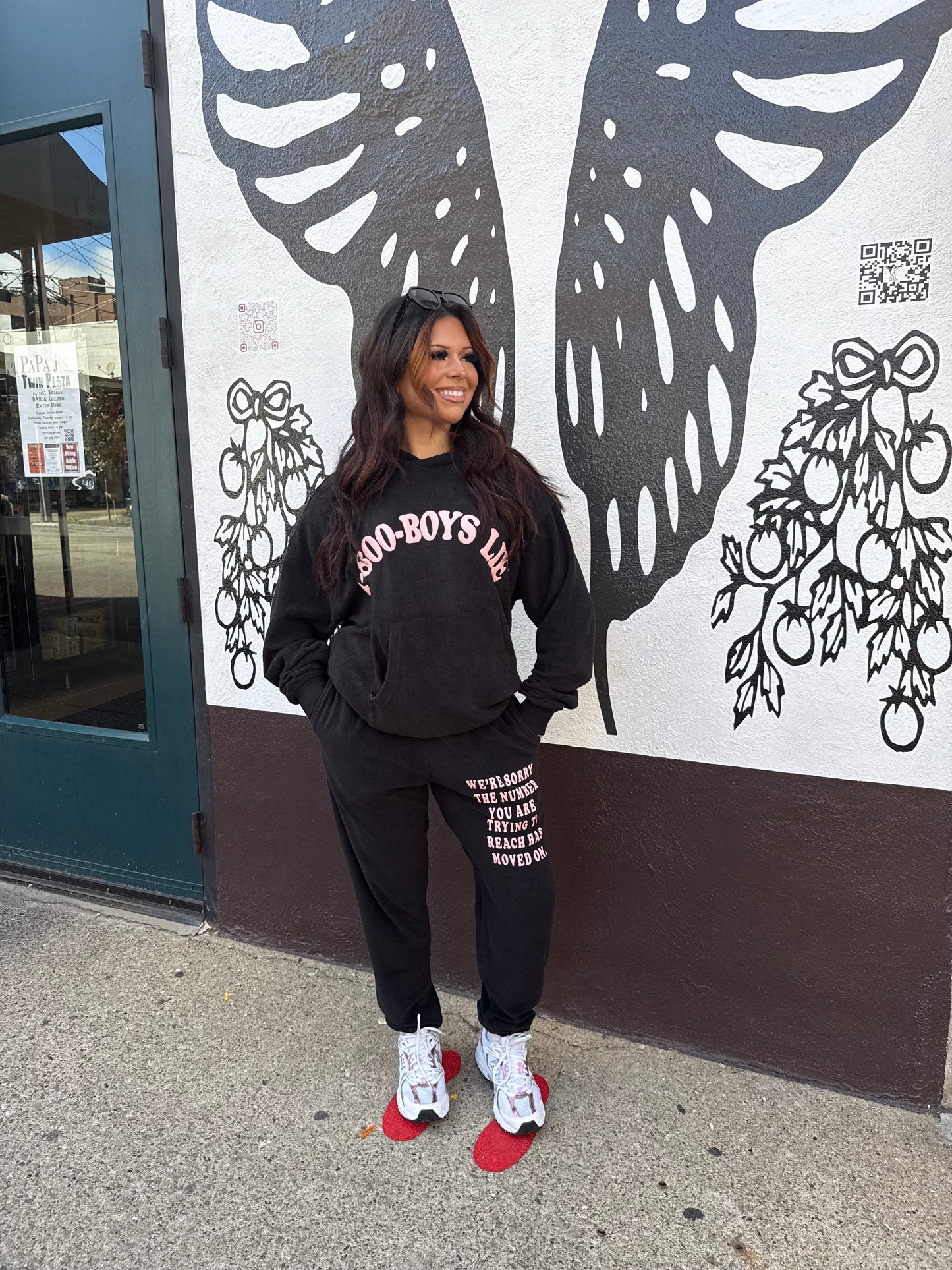 Boys Lie Black 1-800 Sweats