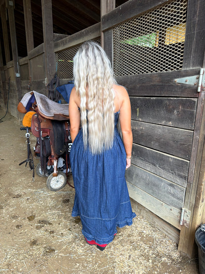 Holly Denim Midi Dress