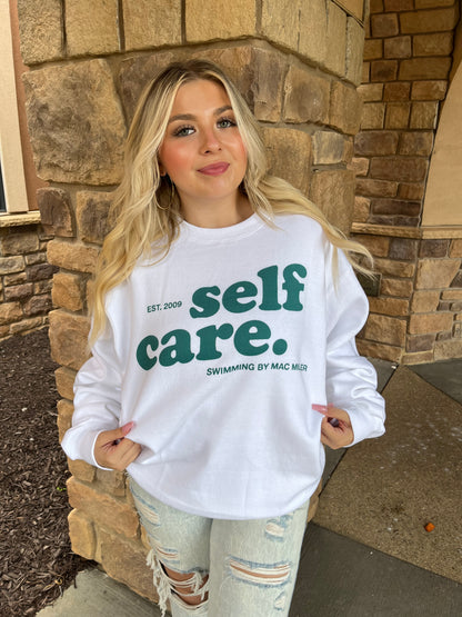 Self Care Mac Miller Sweatshirt in White