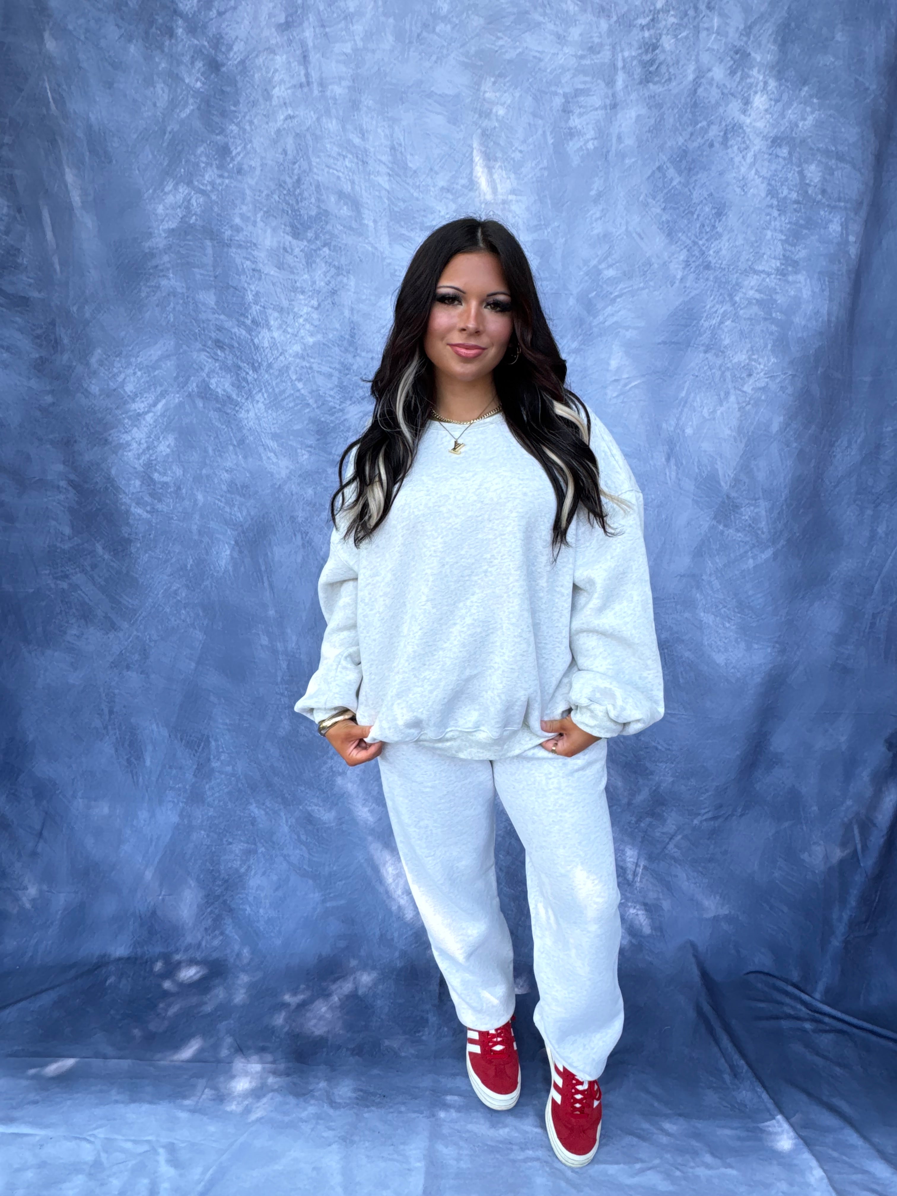 So Fetch Sweatshirt in Heather White