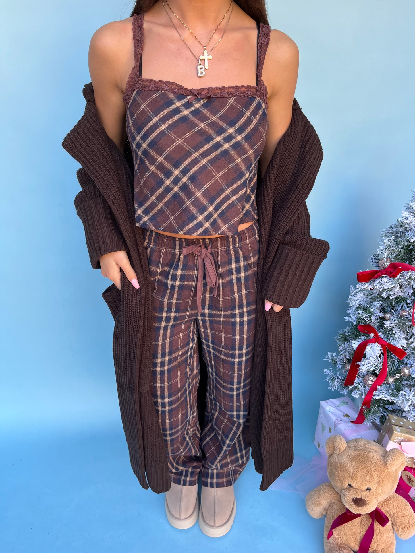 Reindeer Plaid PJs (PANTS)