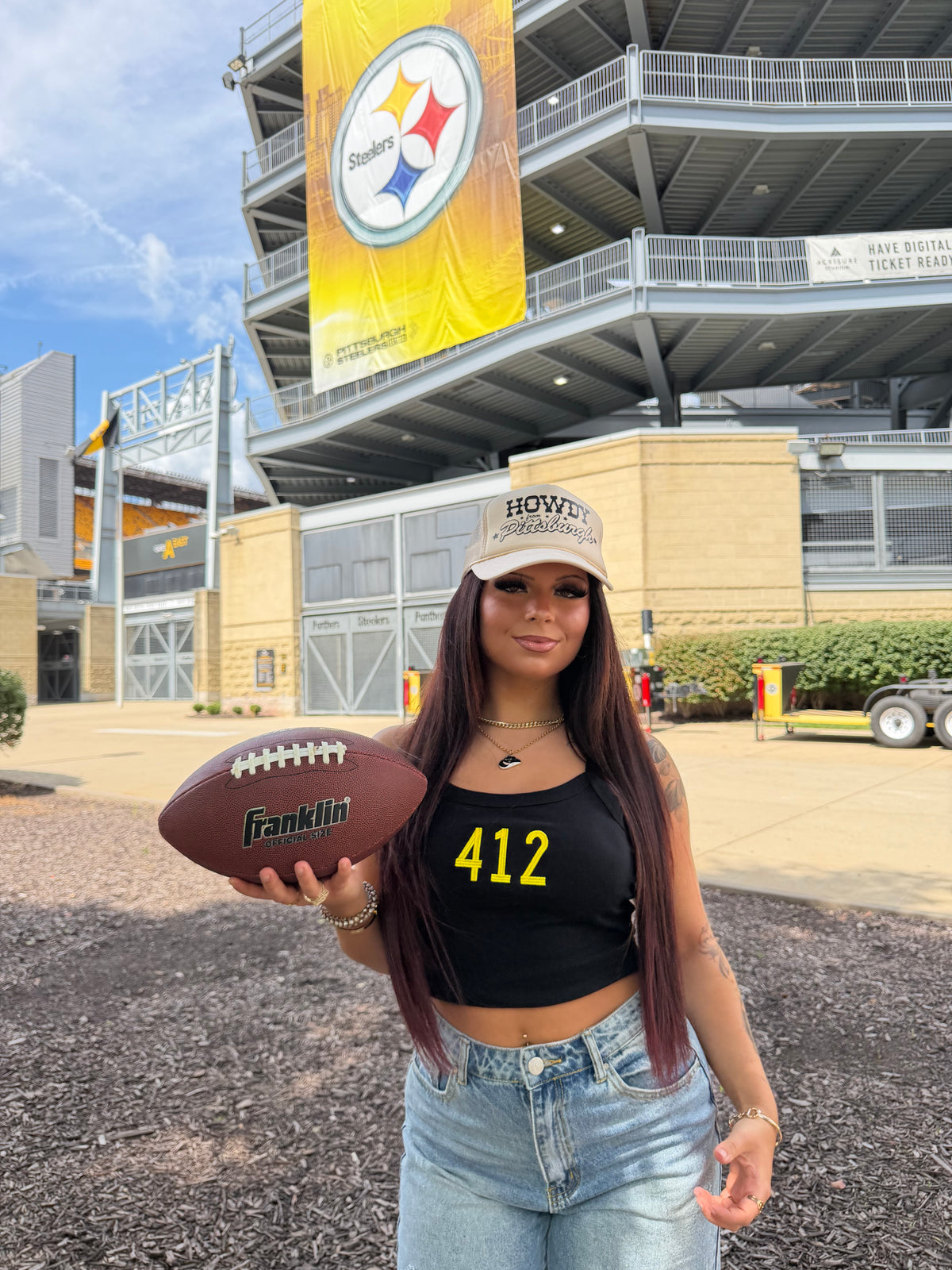 Black & Gold Tank: 412 FINAL SALE