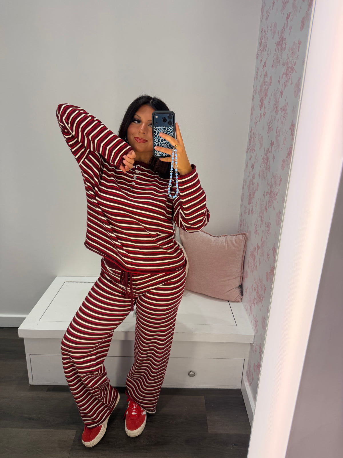 Burgundy Baby Lounge Set (PANTS)