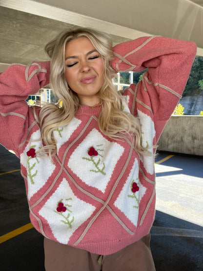 Floral Queen Sweater