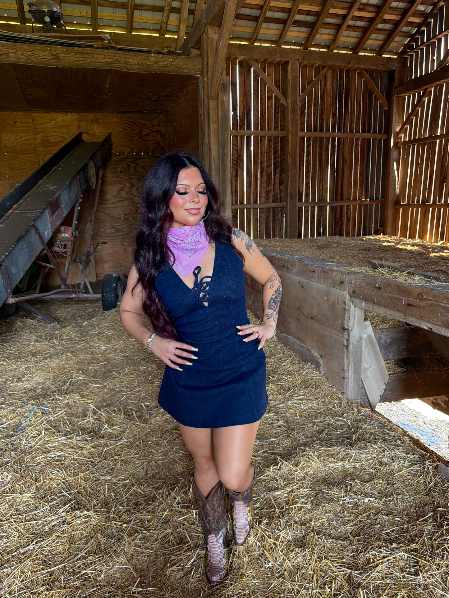 I’m Fallin’ Denim Dress