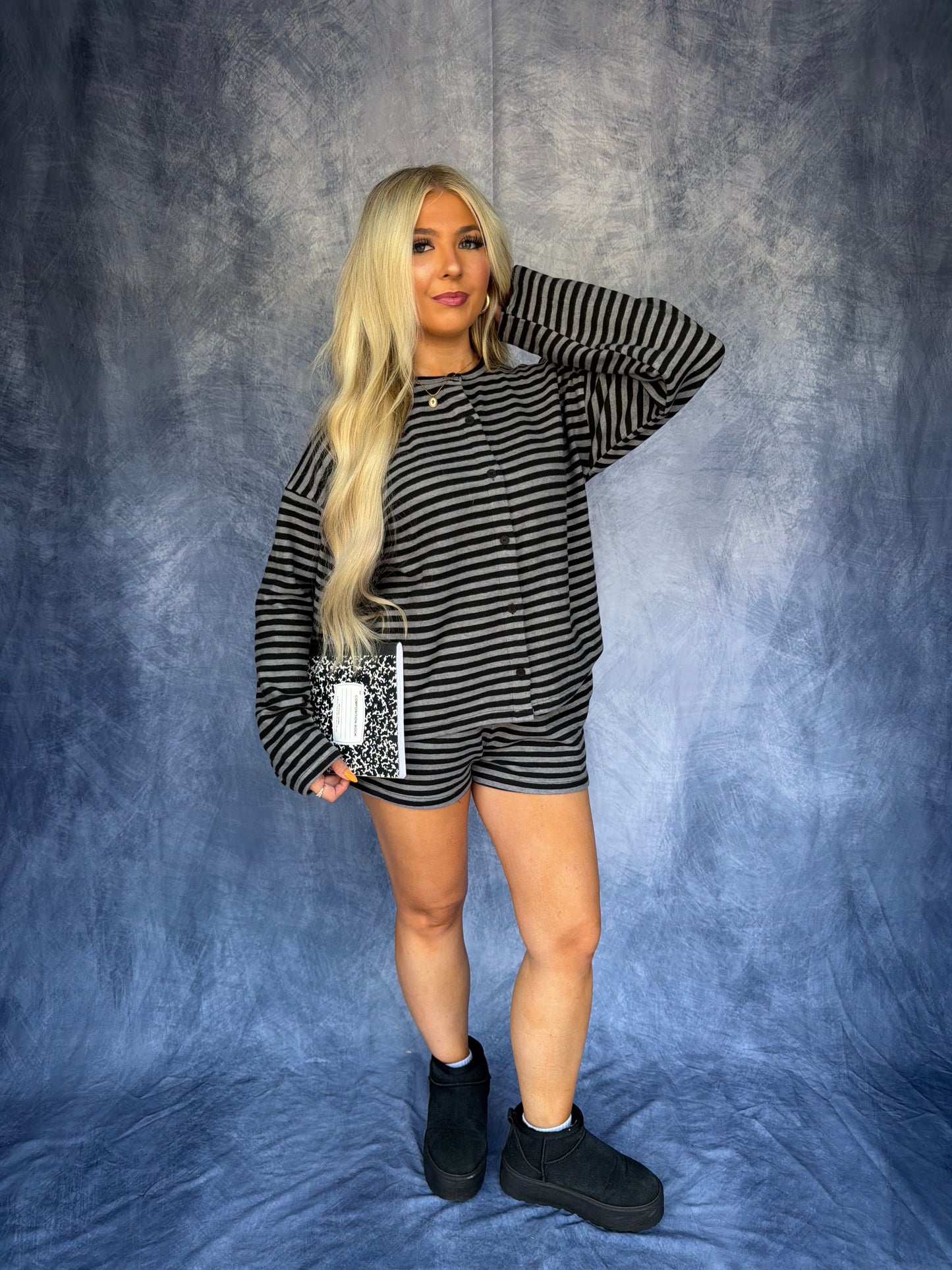 How Cozy! Soft Stripe Set (TOP ONLY)