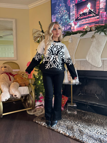 Cookies N Cream Snowflake Sweater