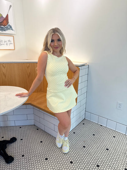 Bonjour Polka Dot Dress YELLOW