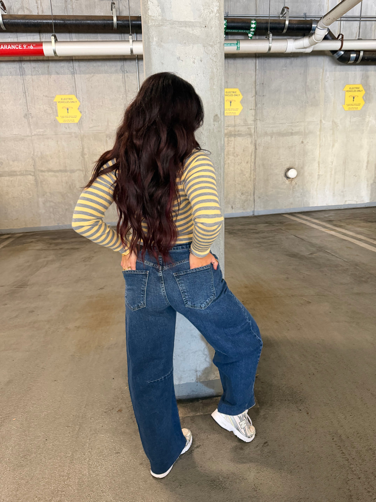 Brave Barrel Jean in Dark Wash