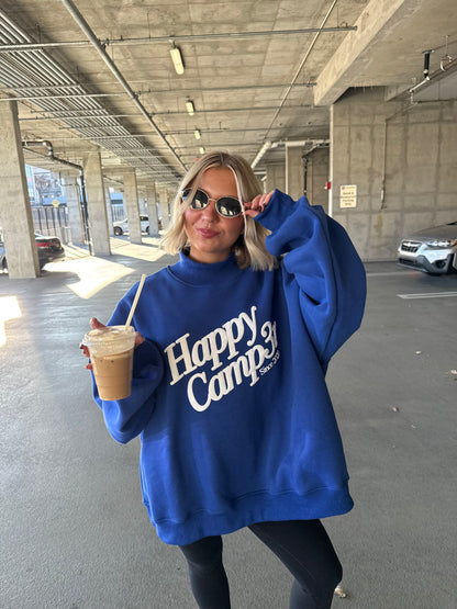 Happy Camp3r Royal Blue Mockneck