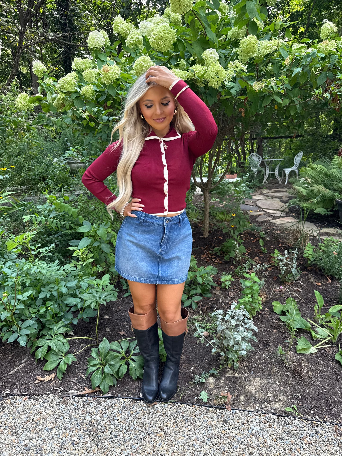 Luster Burgundy Sweater