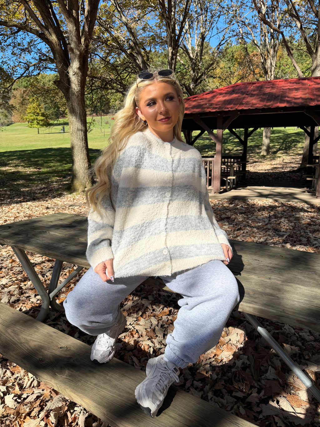 Made Well Cardigan in Grey