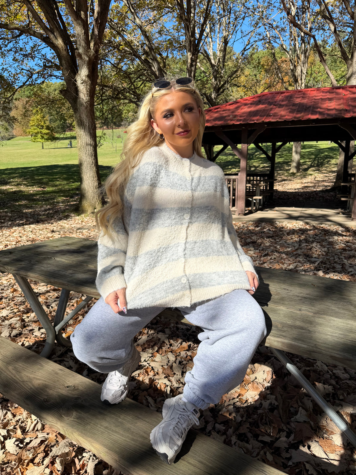 Made Well Cardigan in Grey