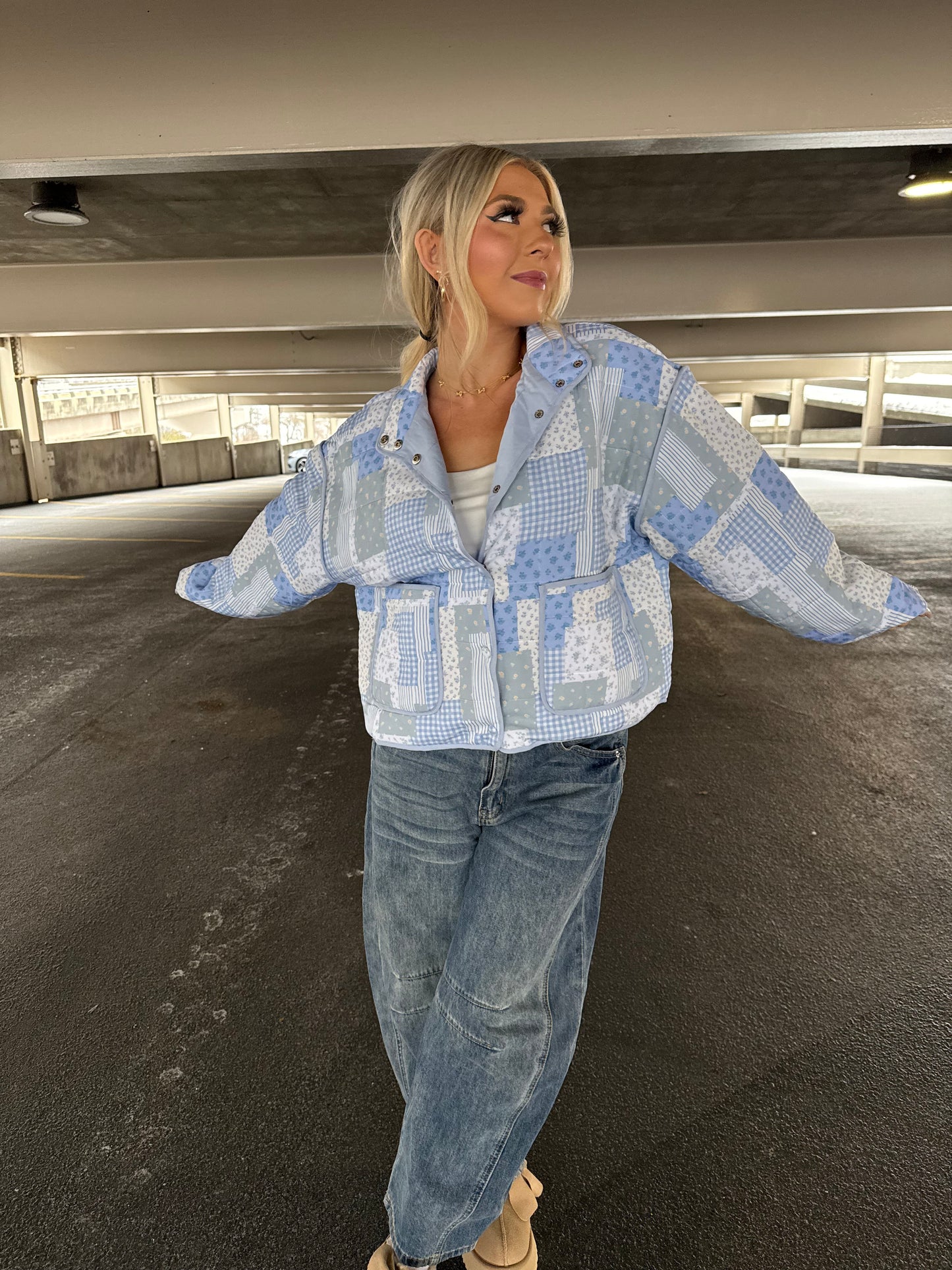 Patchwork Blues Puffer