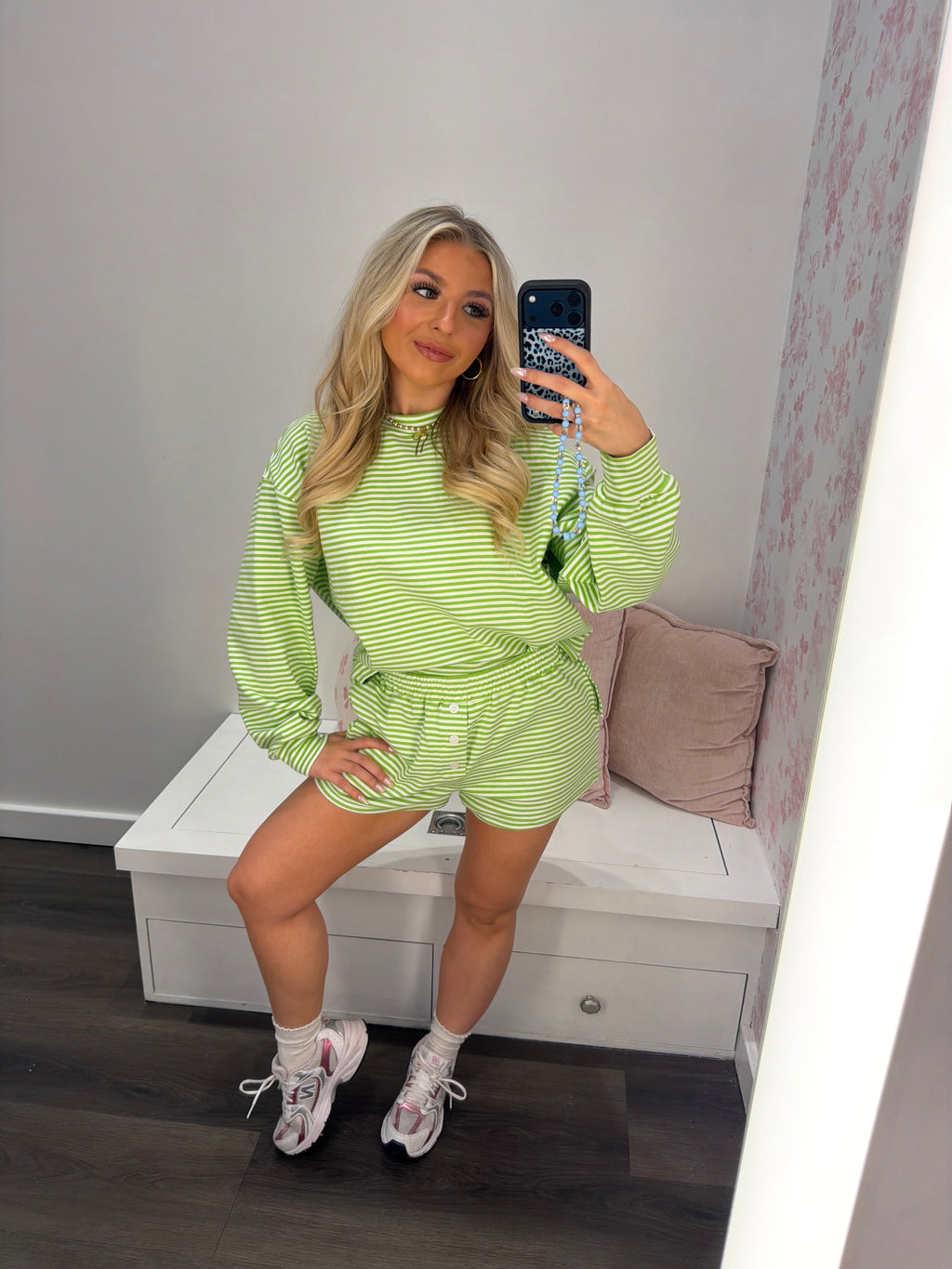 Lucky Love Stripe Set (SHORTS)