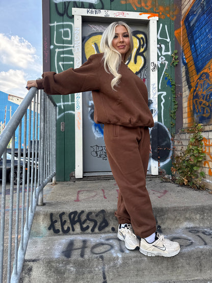 So Fetch Sweatpants in Brown