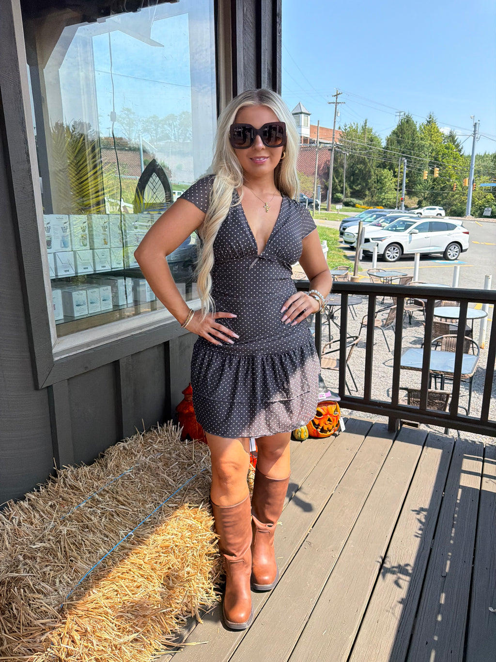Aloura Brown Polka Mini