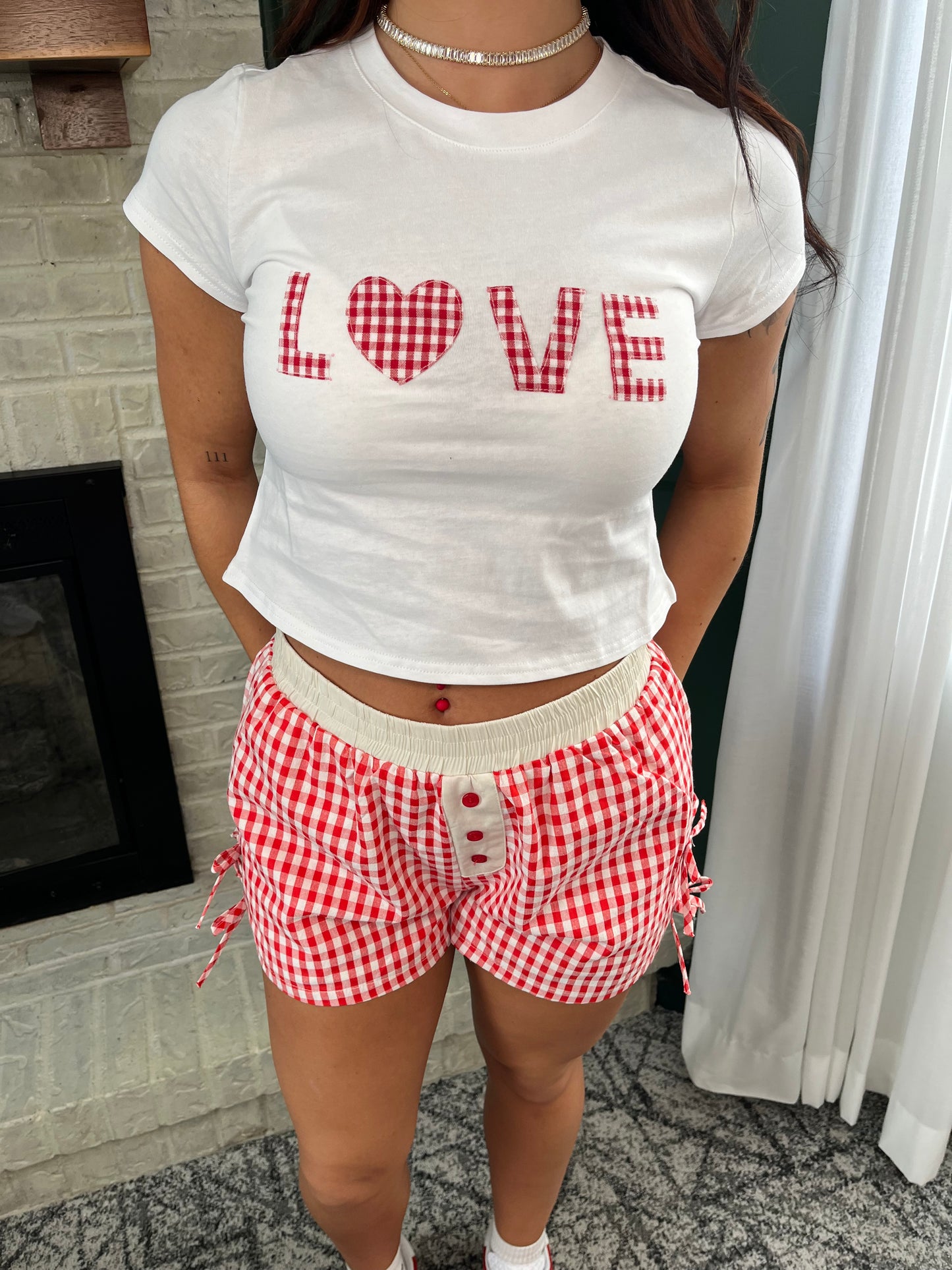 Gingham Love Tee