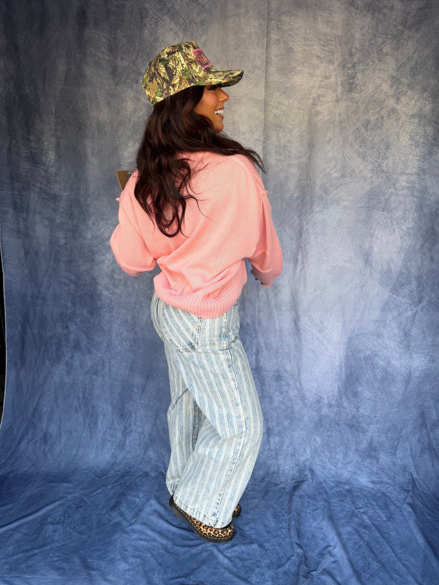 Barrel Style Sweater in Pink