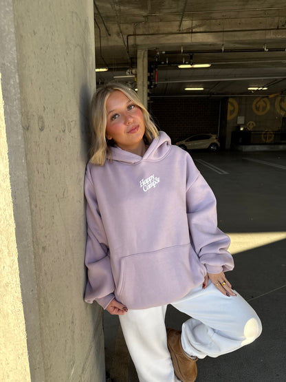 Happy Camp3r Puff Series Lilac Hoodie