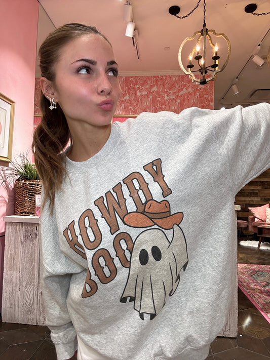 Howdy Boo Oversized Sweatshirt
