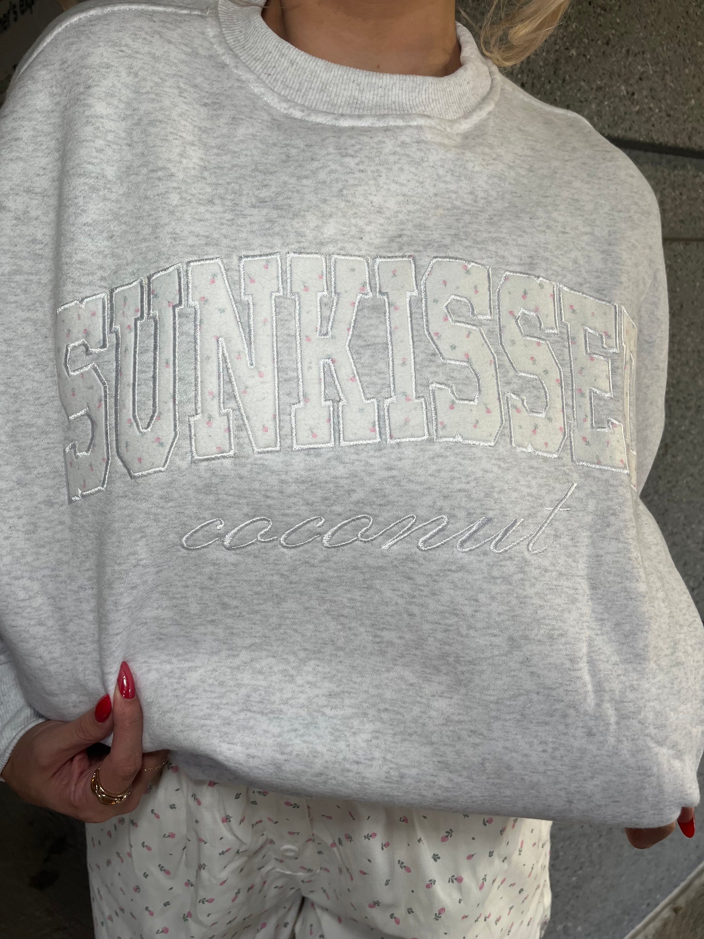 SC Roses Embroidered Sweatshirt