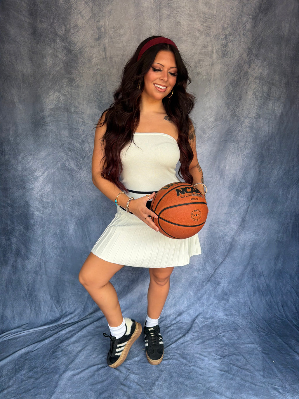 Game Point Dress in White
