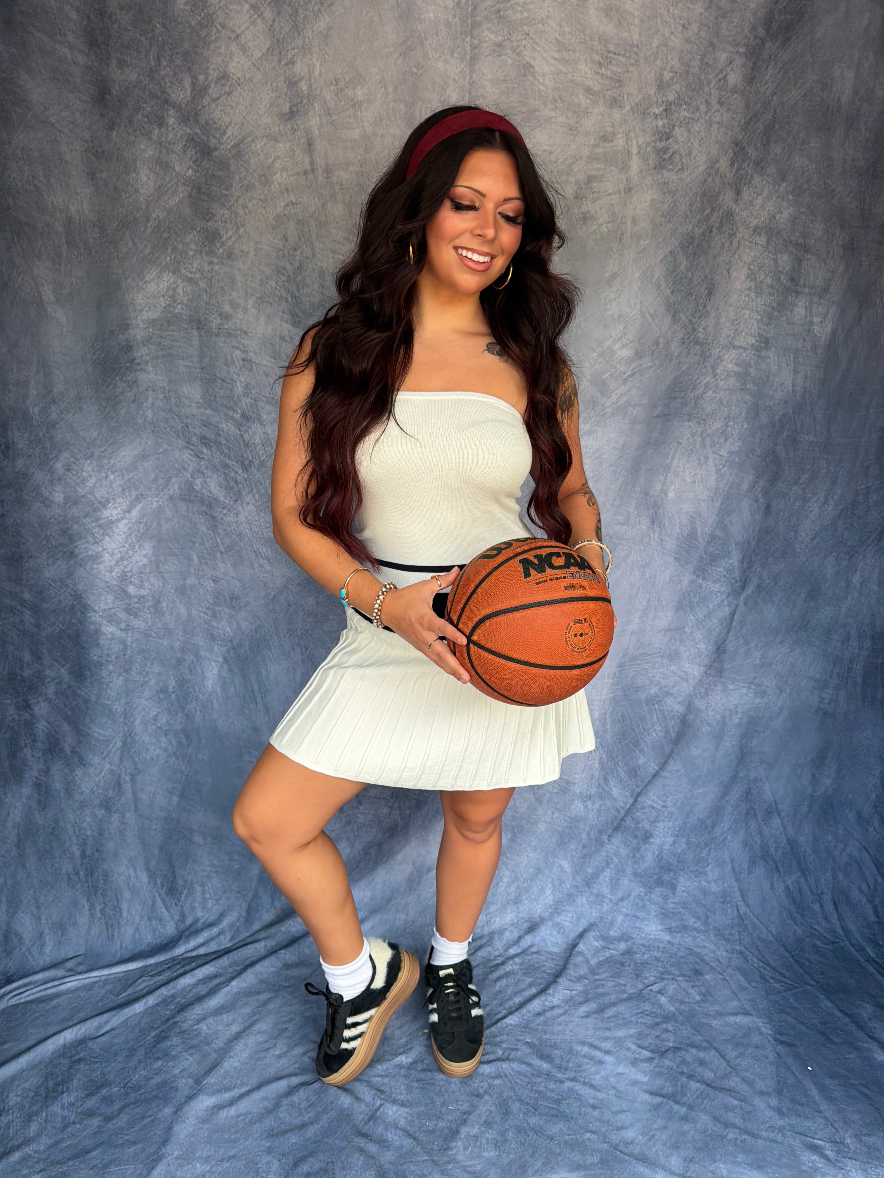 Game Point Dress in White