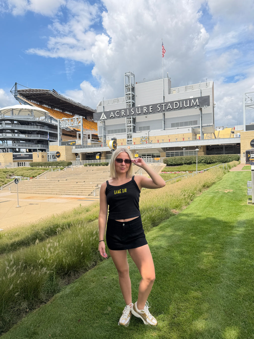 Black & Gold Tank: Gameday FINAL SALE