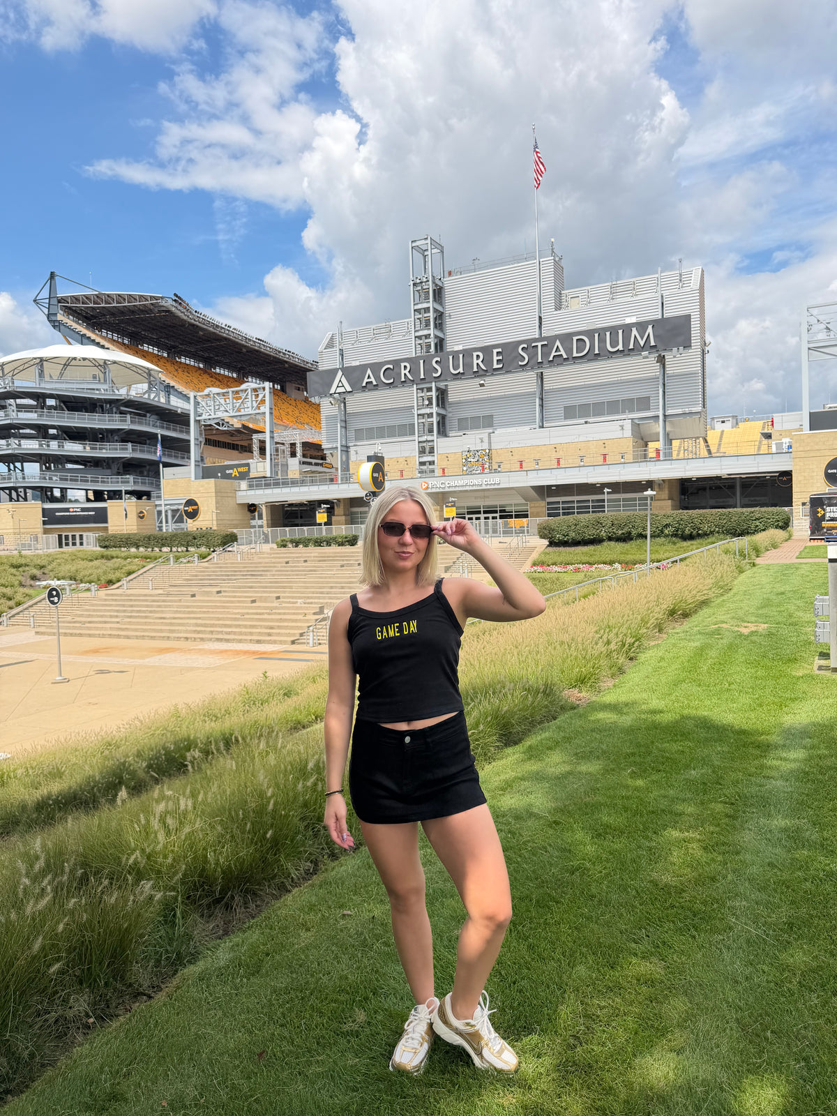 Black & Gold Tank: Gameday FINAL SALE