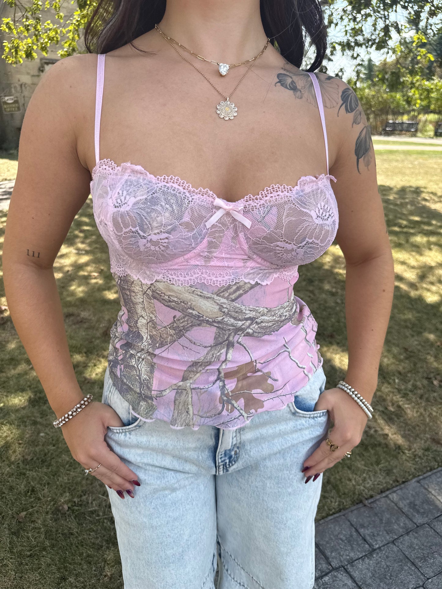 Baby Blushing Camo Tank