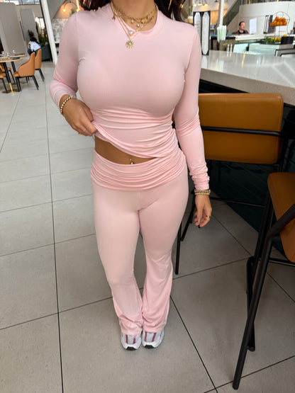 Shopping Addiction Set in Pink (LEGGINGS)