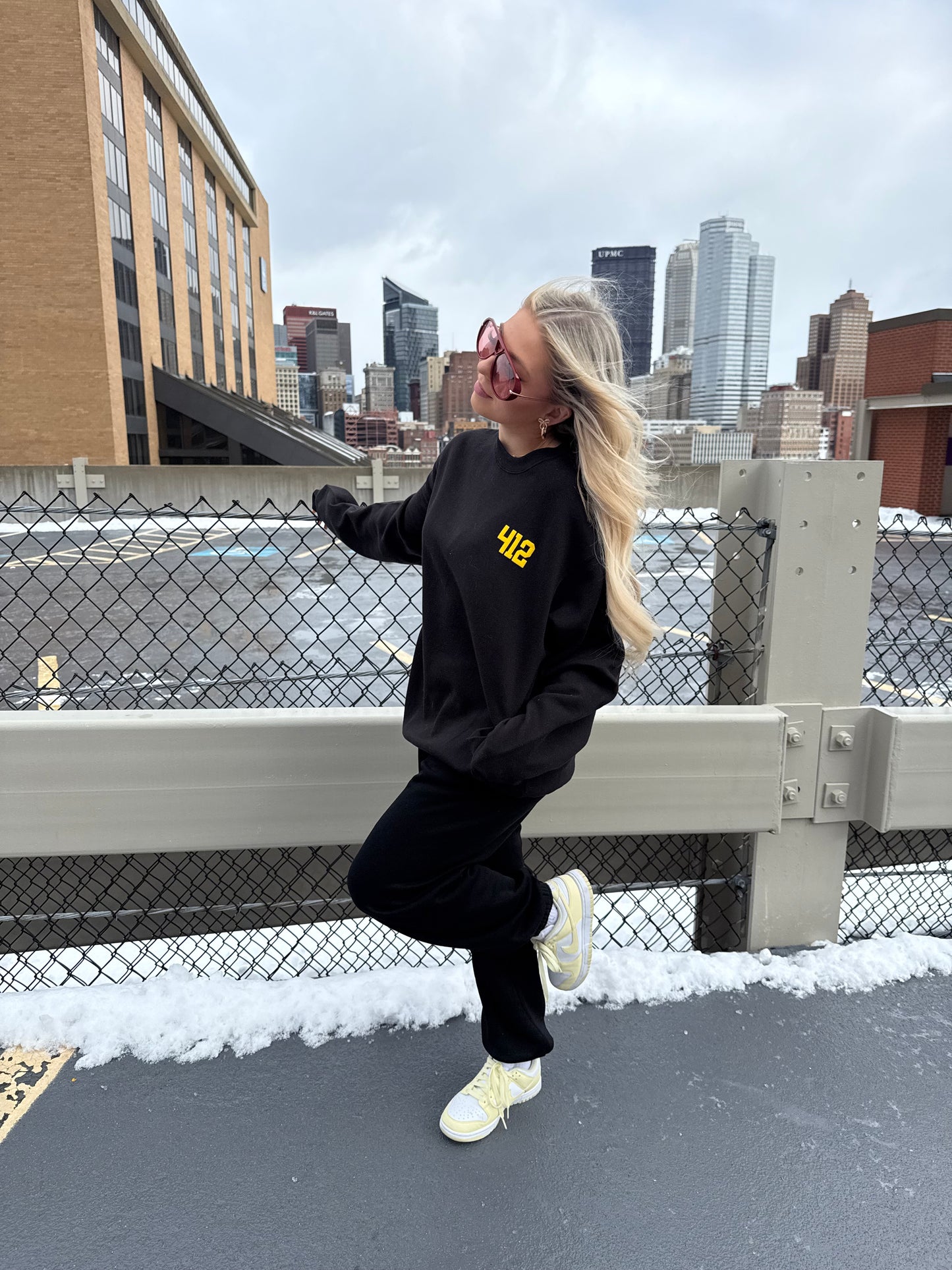 412, W/ Love PGH in Black/Yellow