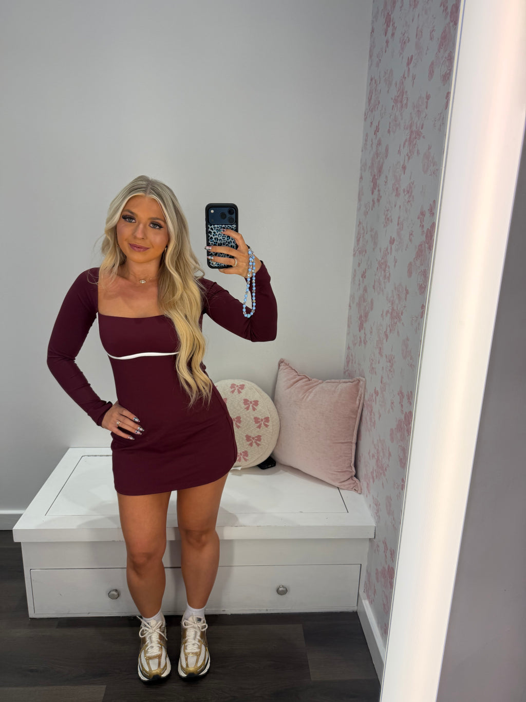 Burnt Burgundy Dress
