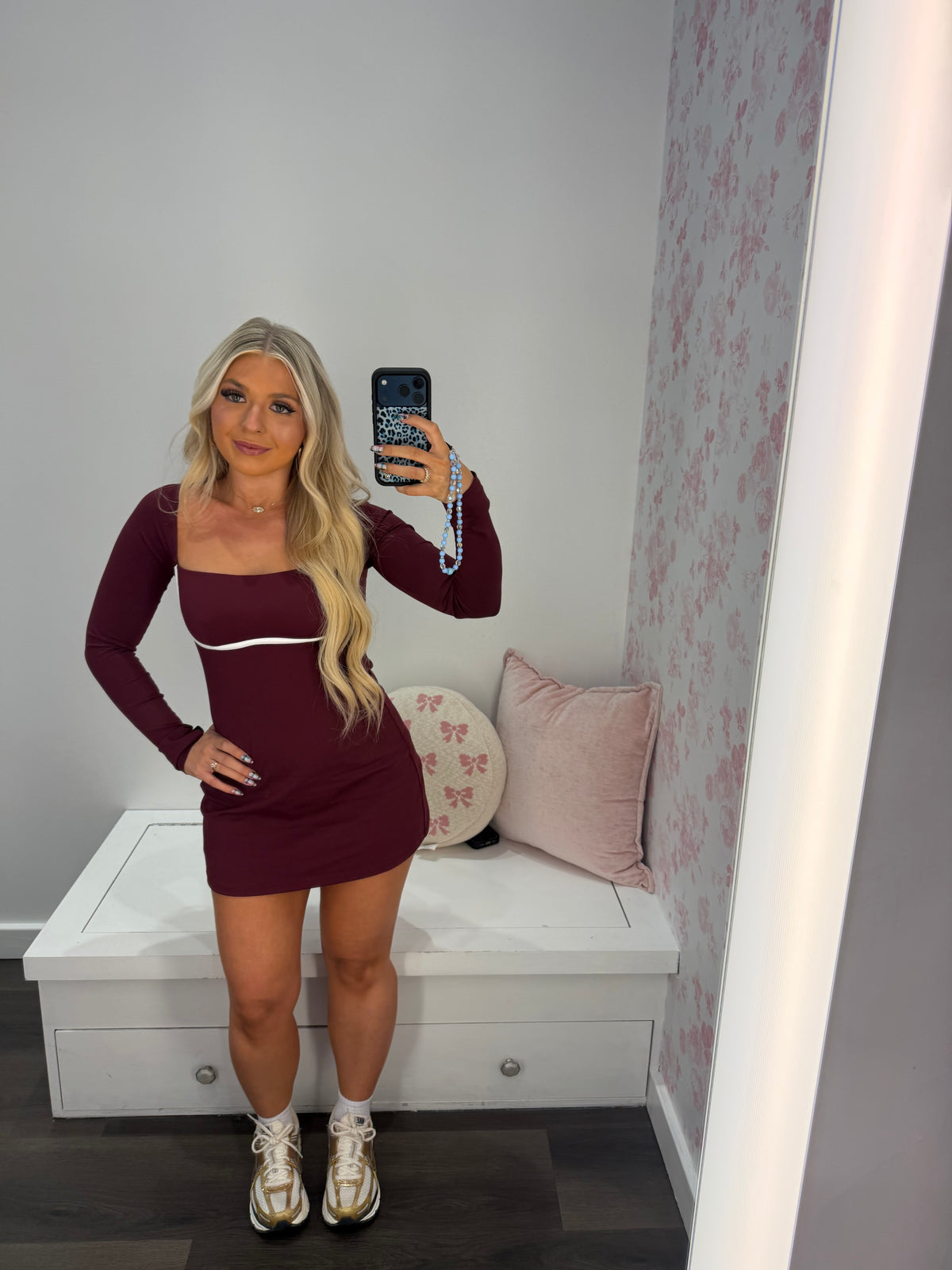 Burnt Burgundy Dress