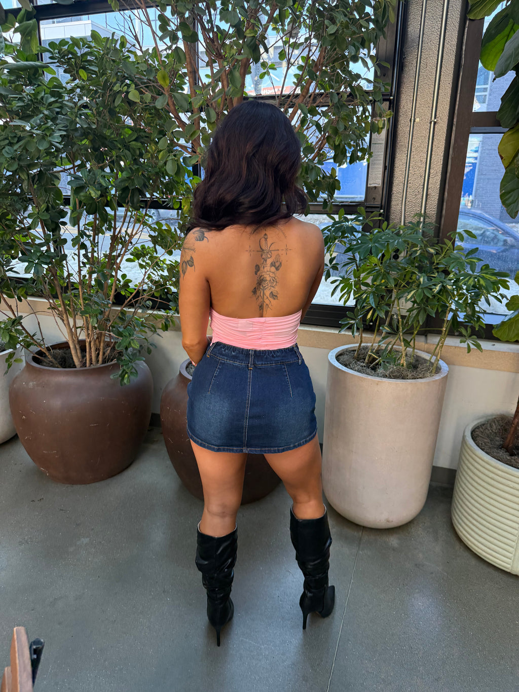 Cool Cowl Tank in Pink
