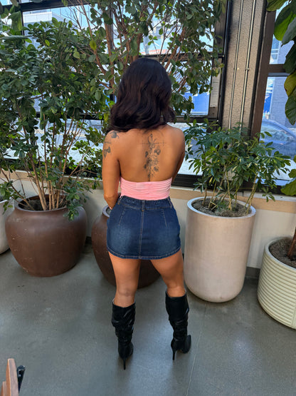 Cool Cowl Tank in Pink