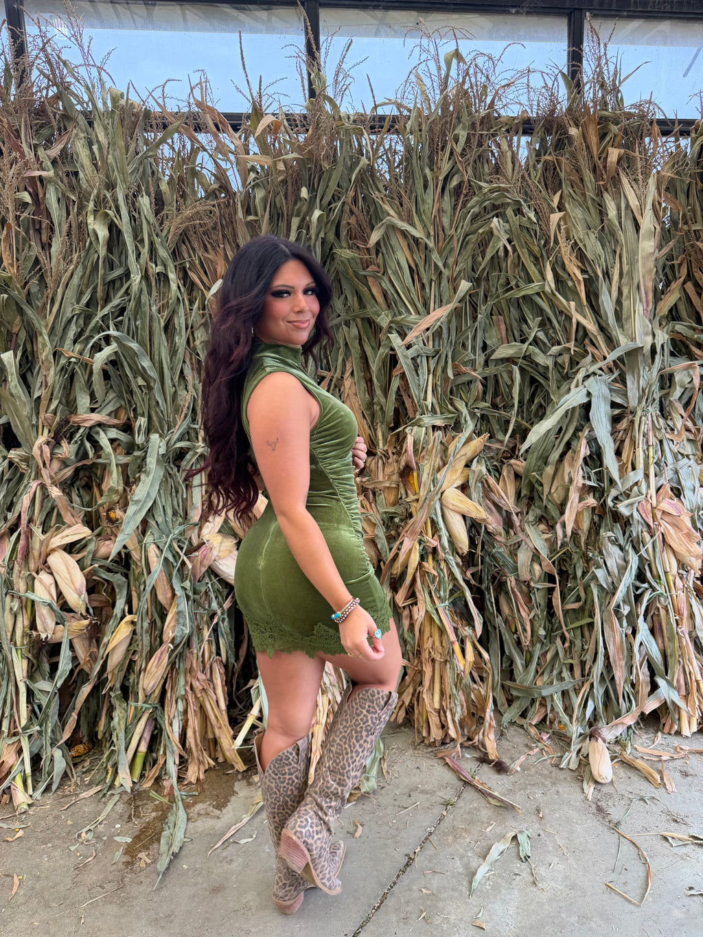 Moss Girl Soft Dress