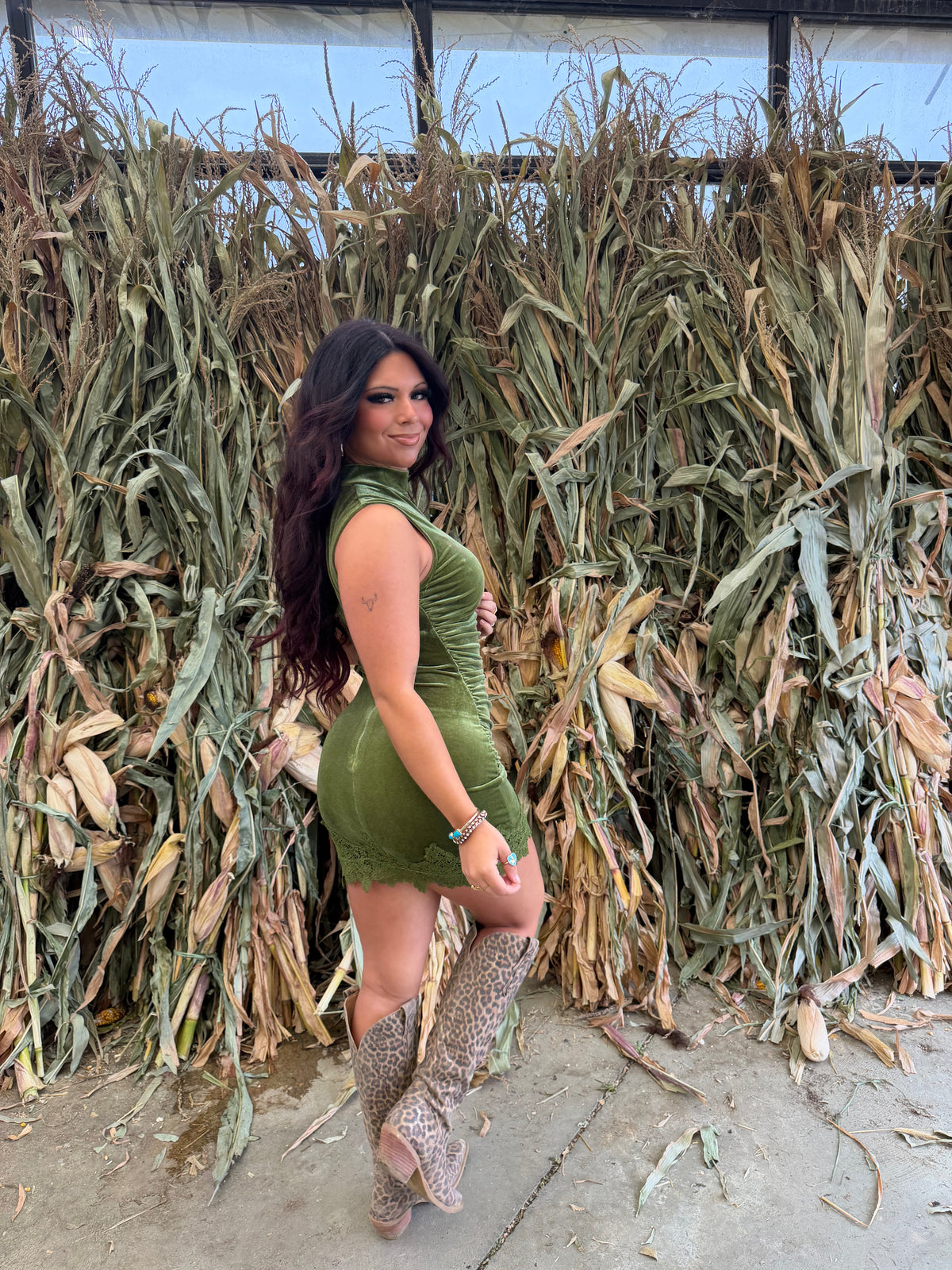Moss Girl Soft Dress