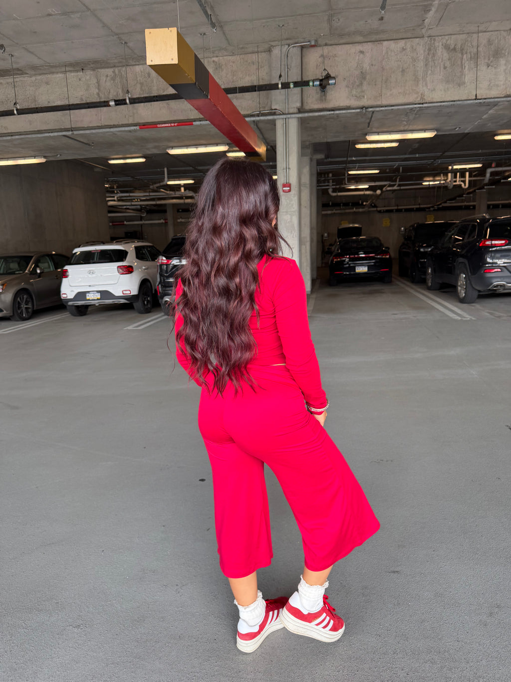 Grab A Gaucho Pant in Red