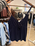 Brushed Softness Babydoll Tank NAVY