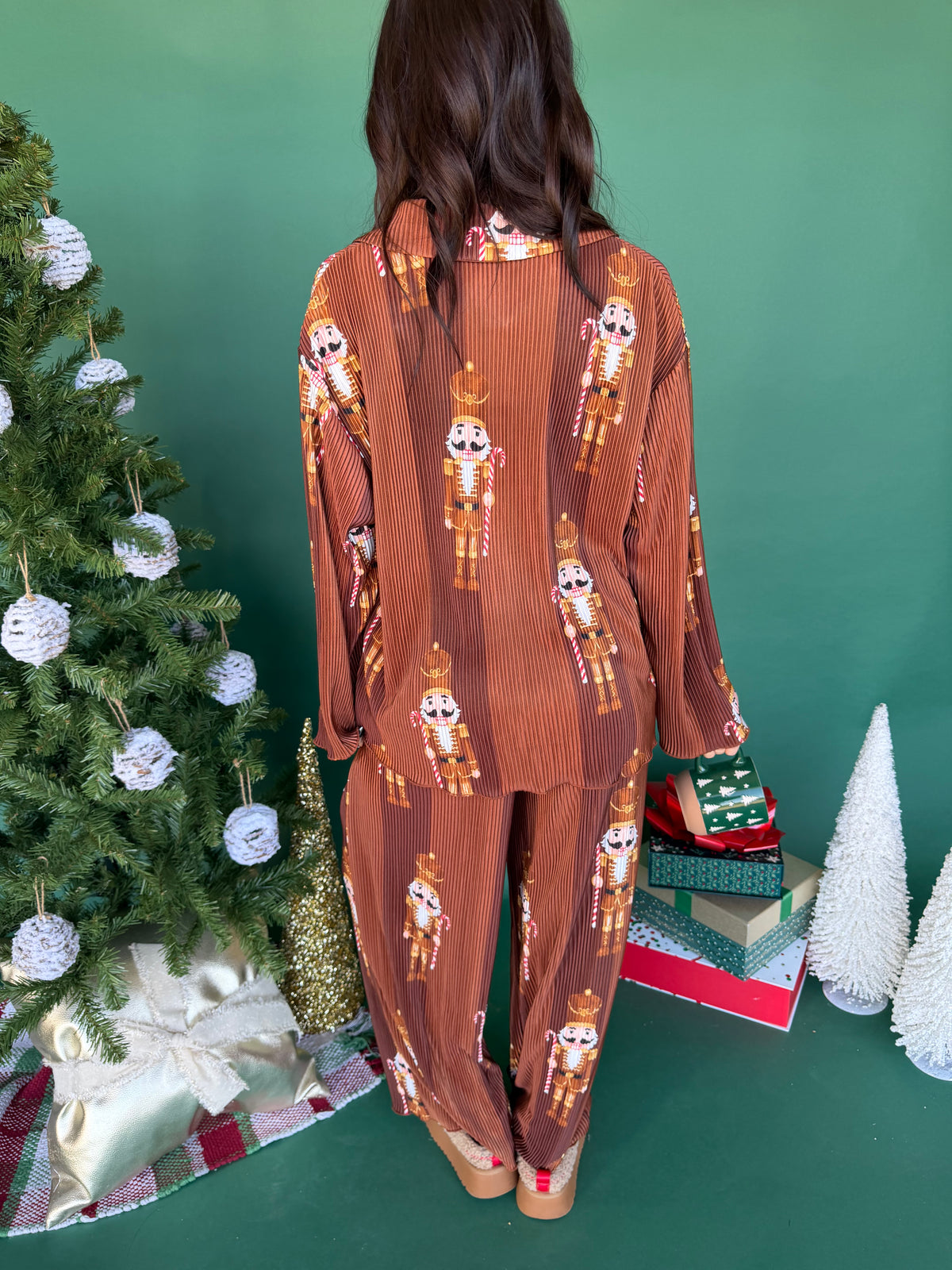 Brown Nutcracker Jammies (SOLD TOGETHER)