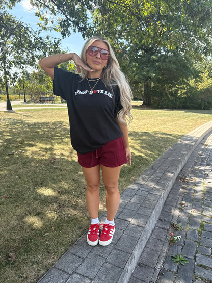Boys Lie 1-800 Heart Boyfriend Tee