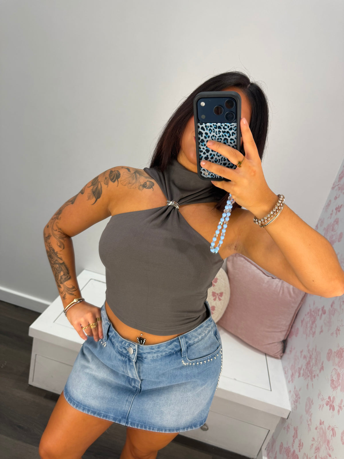 Heavenly Halter Ring Top