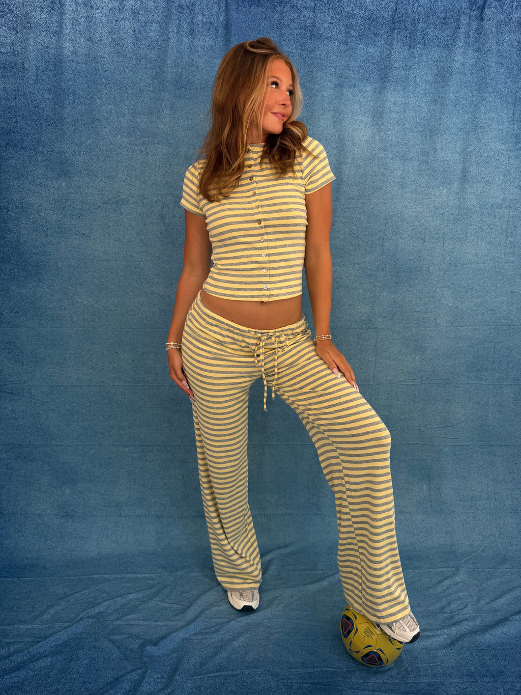 Butter Pecan Striped Top (set sold separately)