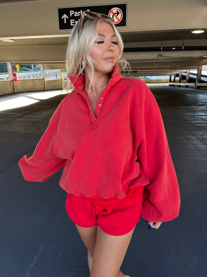 Piper Pullover in Red