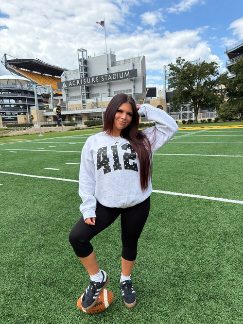 412 Polka Crewneck GREY