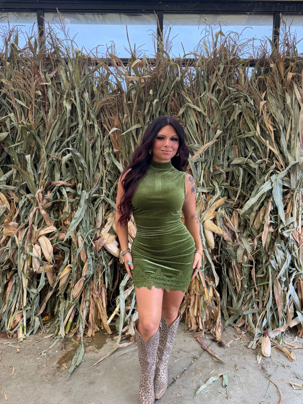 Moss Girl Soft Dress