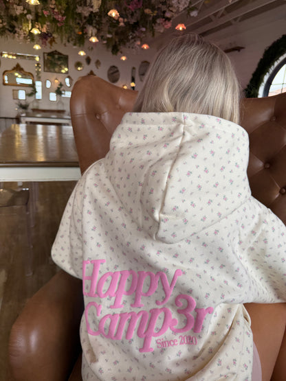 Happy Camp3r Vintage Floral Puff Series Hoodie